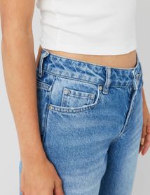 Jean straight taille basse