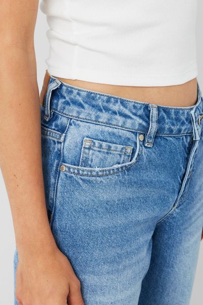Jean straight taille basse