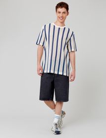 T-shirt tricot à rayures