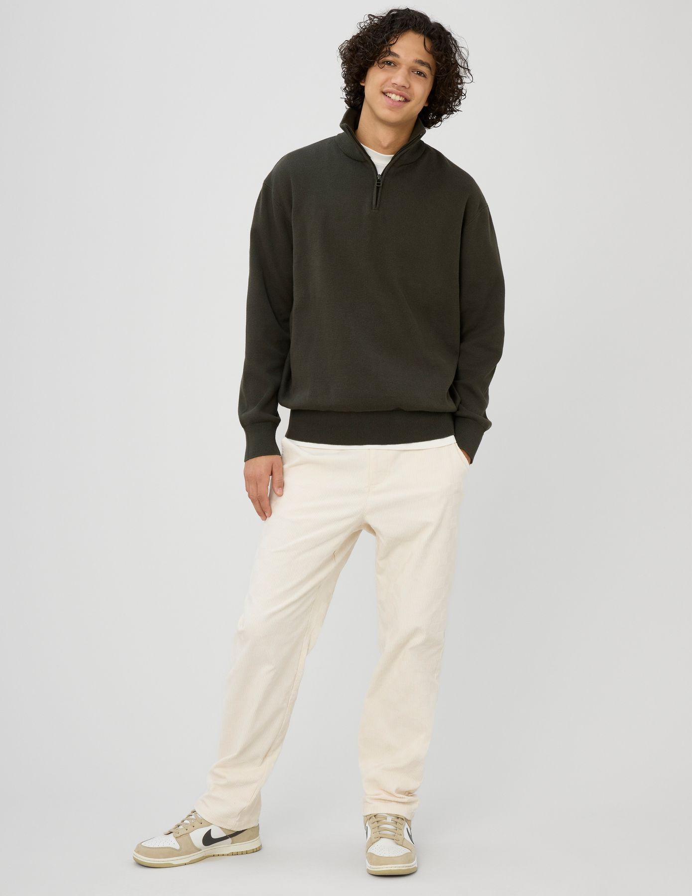 Pull col montant zippé