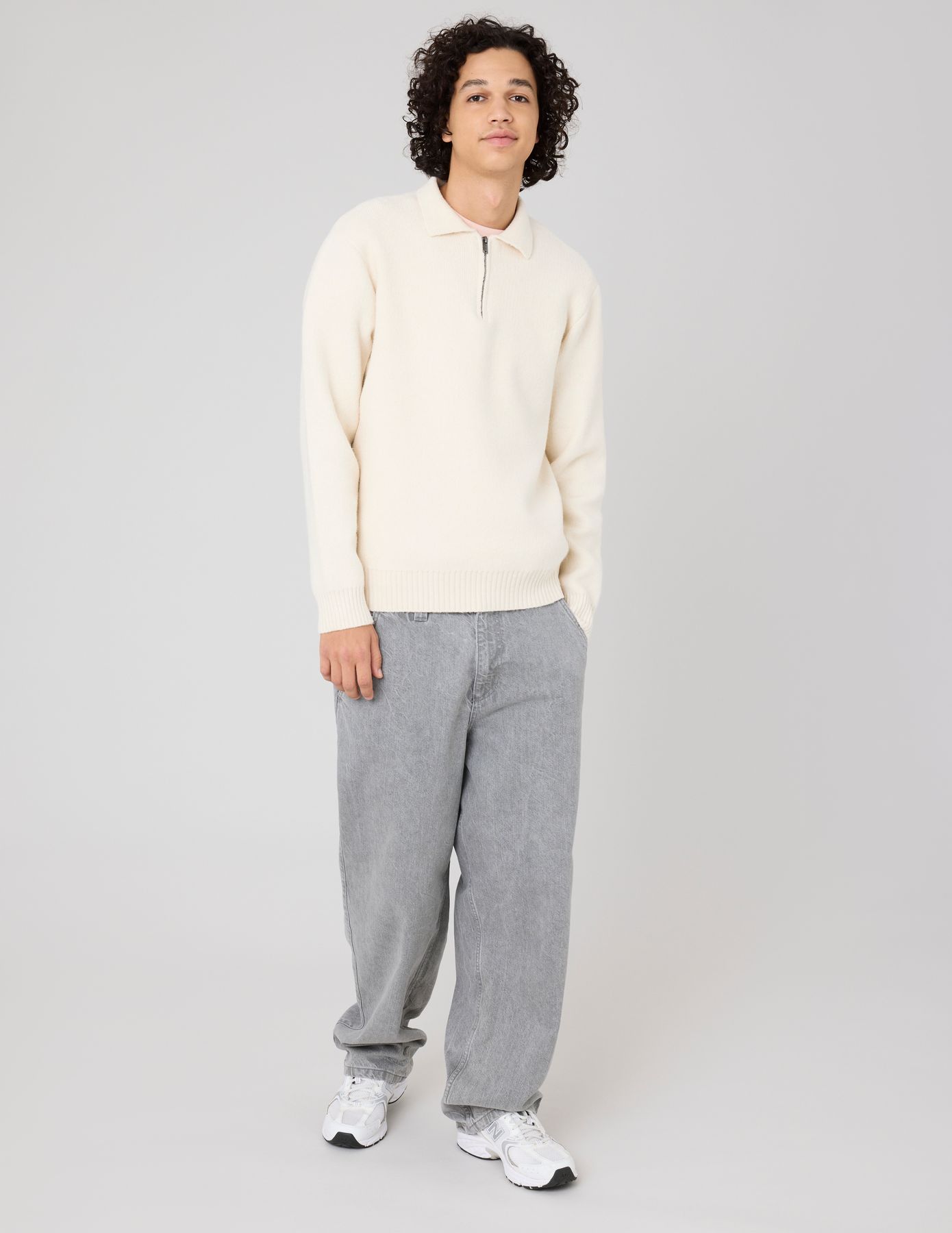 Pull col polo zippé