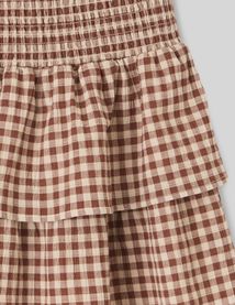 Jupe smocks vichy