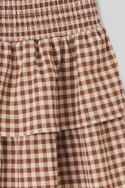 Jupe smocks vichy