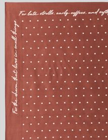 Grand foulard satin pois