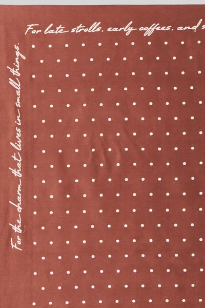 Grand foulard satin pois