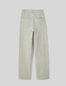Pantalon straight velours