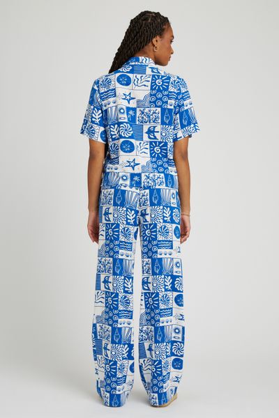 Pantalon fluide imprimé
