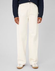 Pantalon straight velours