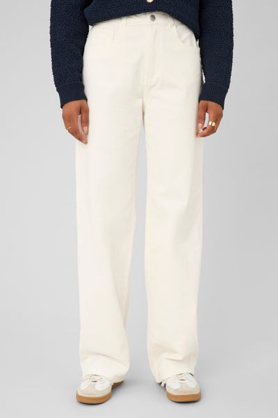 Pantalon straight velours