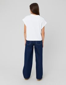Jean straight surpiqures