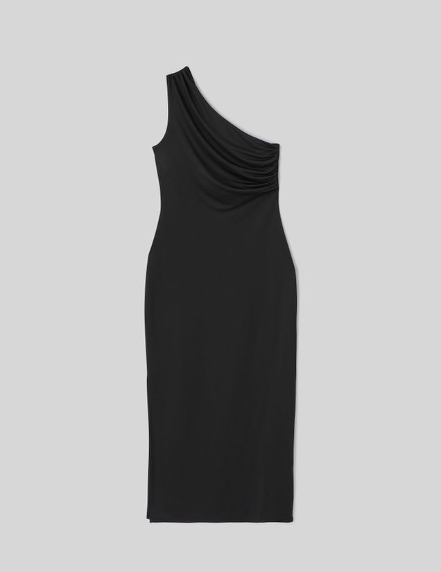Robe longue &eacute;paule d&eacute;nud&eacute;e