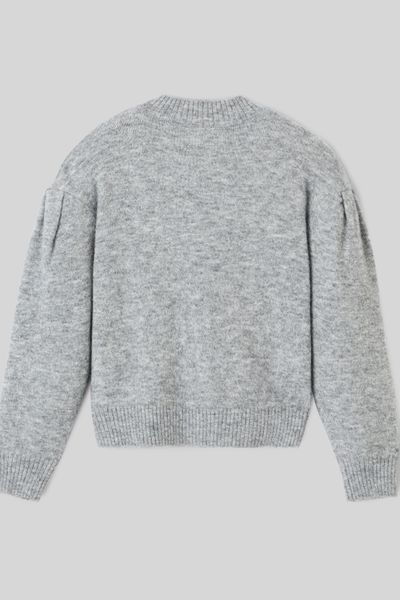 Pull col montant bijoux