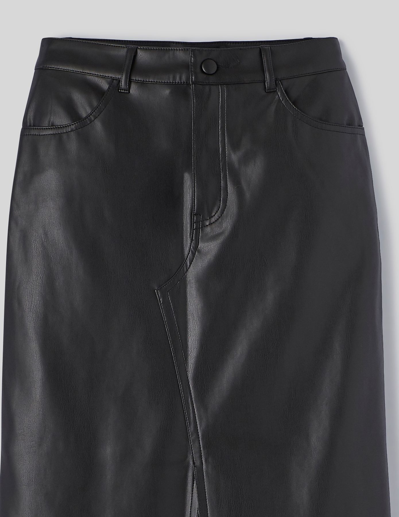 Jupe longue tissu enduit