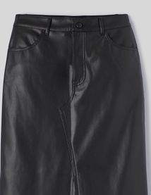 Jupe longue tissu enduit