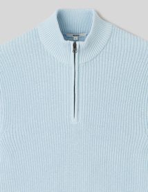 Pull avec col montant zippé