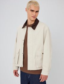 Veste zippée col velours