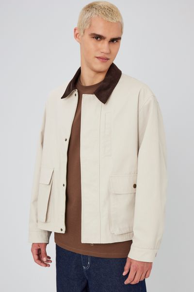 Veste zippée col velours
