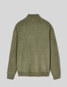 Pull chenille col montant