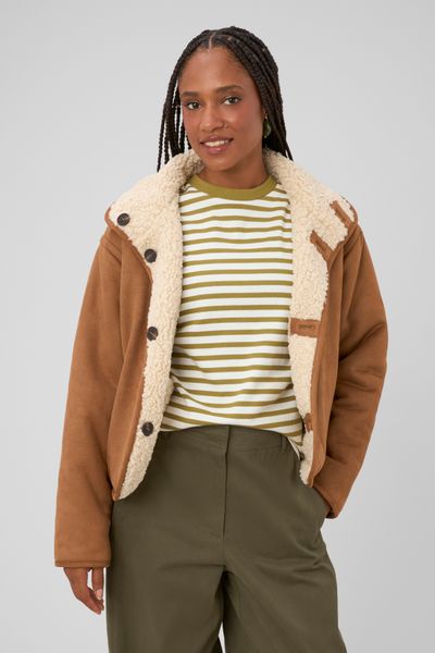 Veste en sherpa r&eacute;versible
