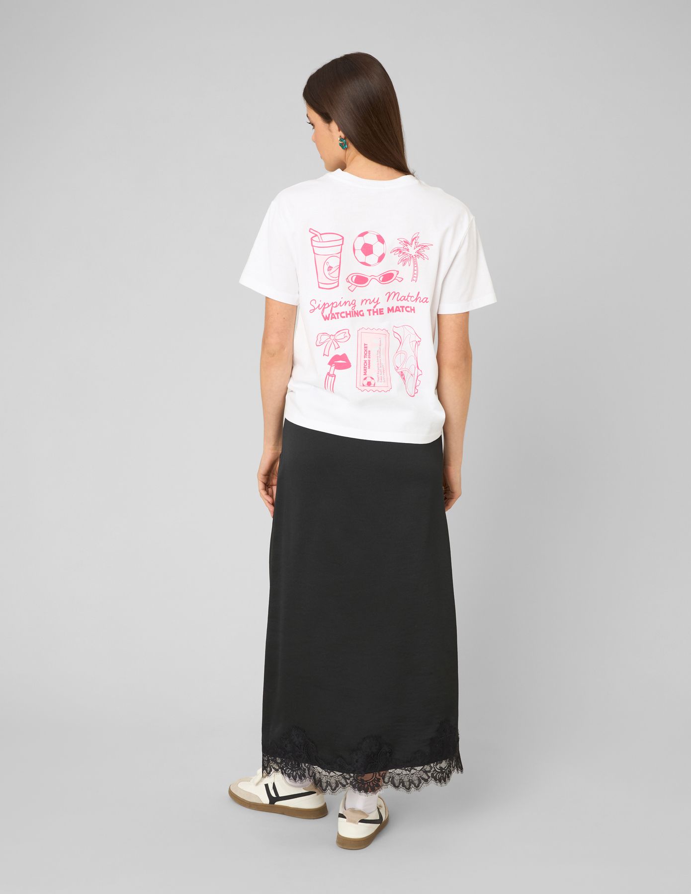 Jupe longue satin