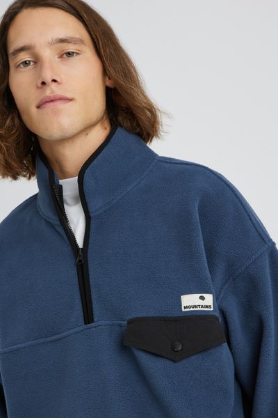 Polaire col montant zipp&eacute;