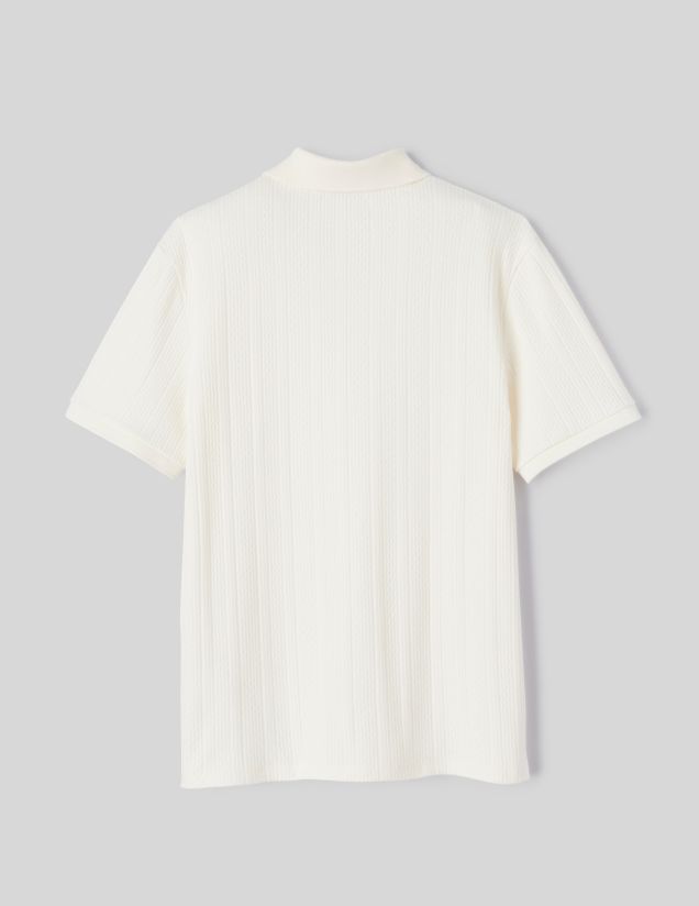 Polo maille fantaisie