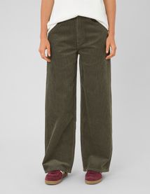 Pantalon wide leg velours