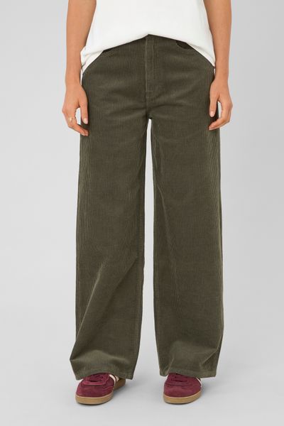Pantalon wide leg velours