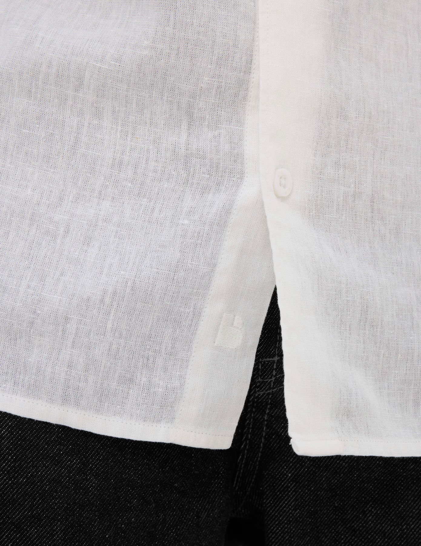 Chemise manches longues viscose lin