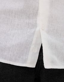 Chemise manches longues viscose lin