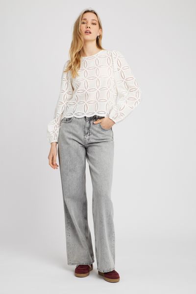 Blouse en broderie anglaise