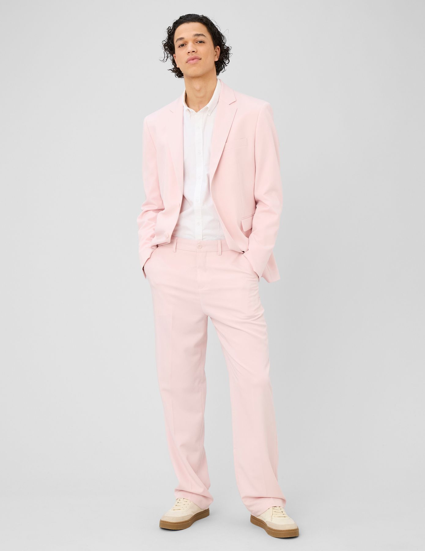 Pantalon de ville ample &agrave; plis