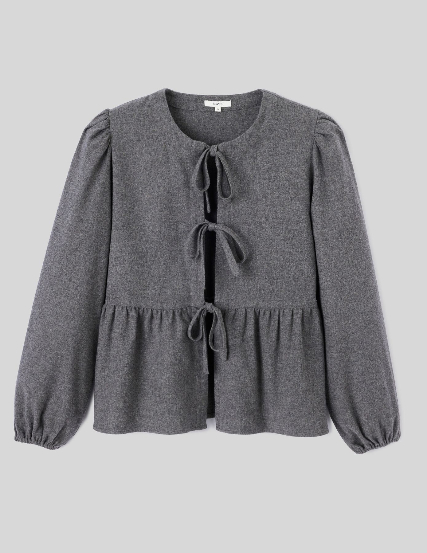 Chemise en flanelle à noeuds