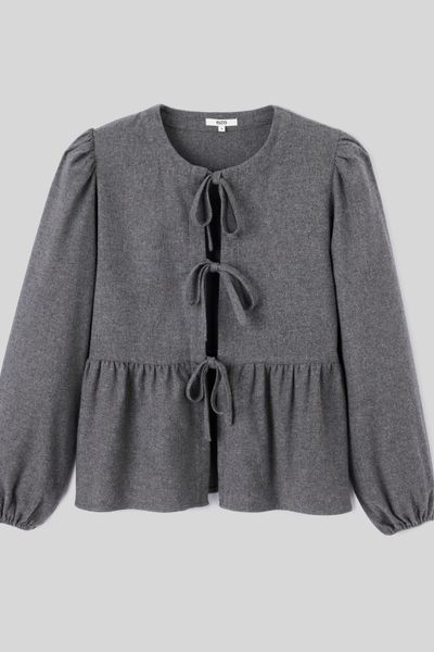Chemise en flanelle à noeuds
