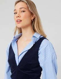 Robe chasuble velours