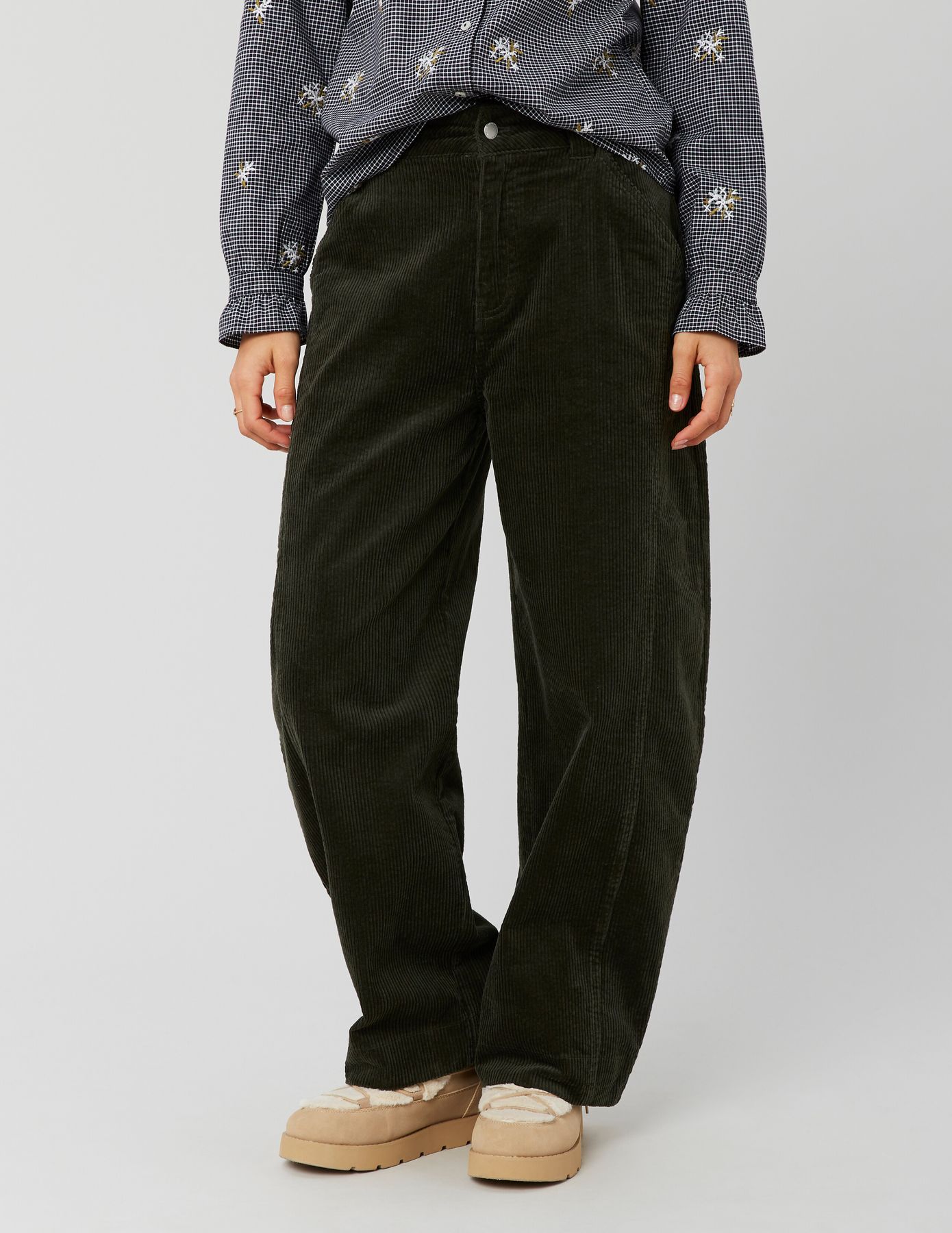 Pantalon velours balloon