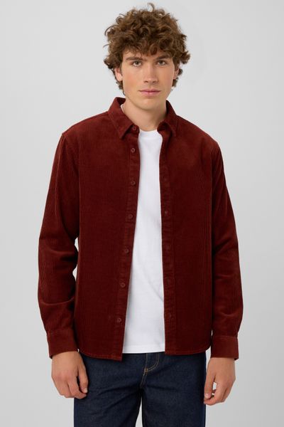 Chemise en velours c&ocirc;tel&eacute;