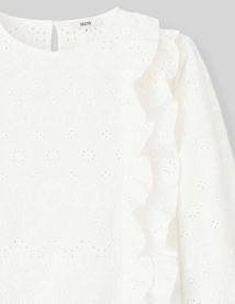 Blouse en broderie anglaise