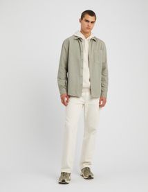 Chemise droite twill uni