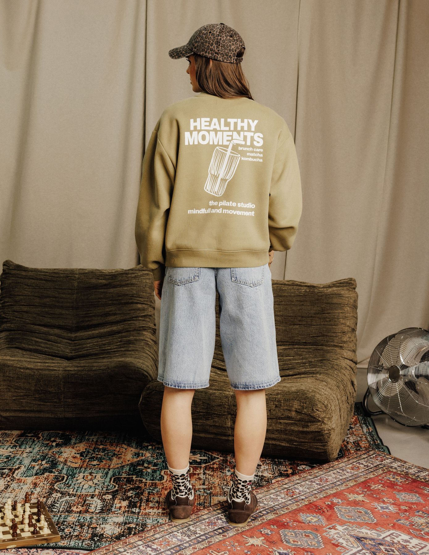 Sweat col rond imprimé