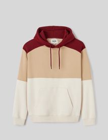 Sweat &agrave; capuche colorblock