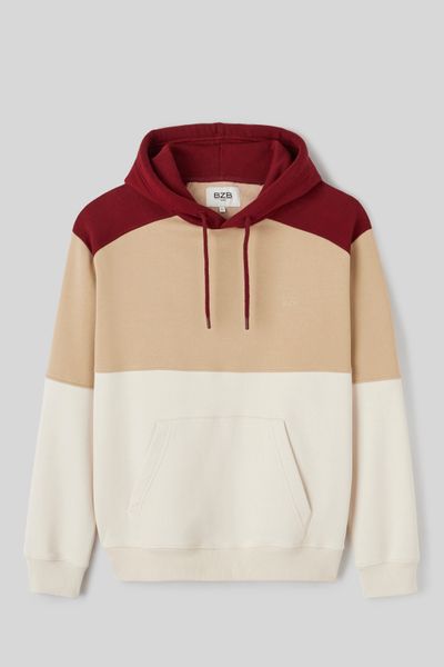 Sweat &agrave; capuche colorblock