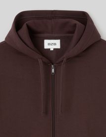 Sweat zipp&eacute; &agrave; capuche