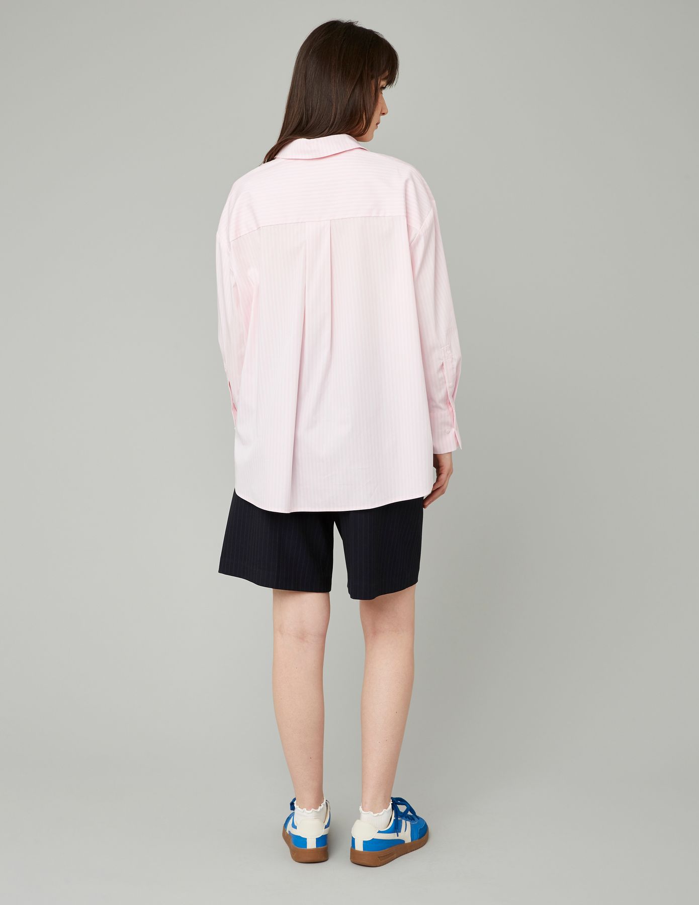 Chemise en popeline rayée