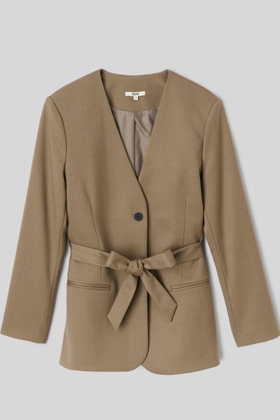 Blazer ceintur&eacute;