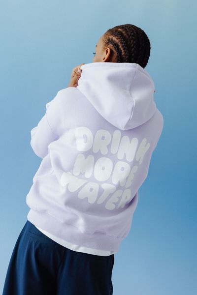 Sweat &agrave; capuche imprim&eacute; devant/dos