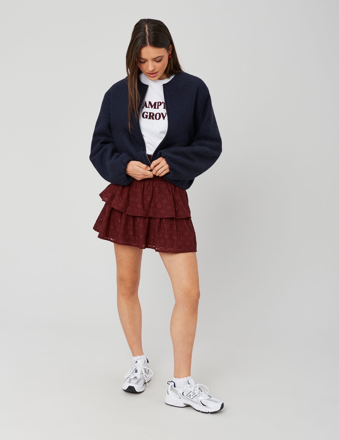 Jupe courte jacquard