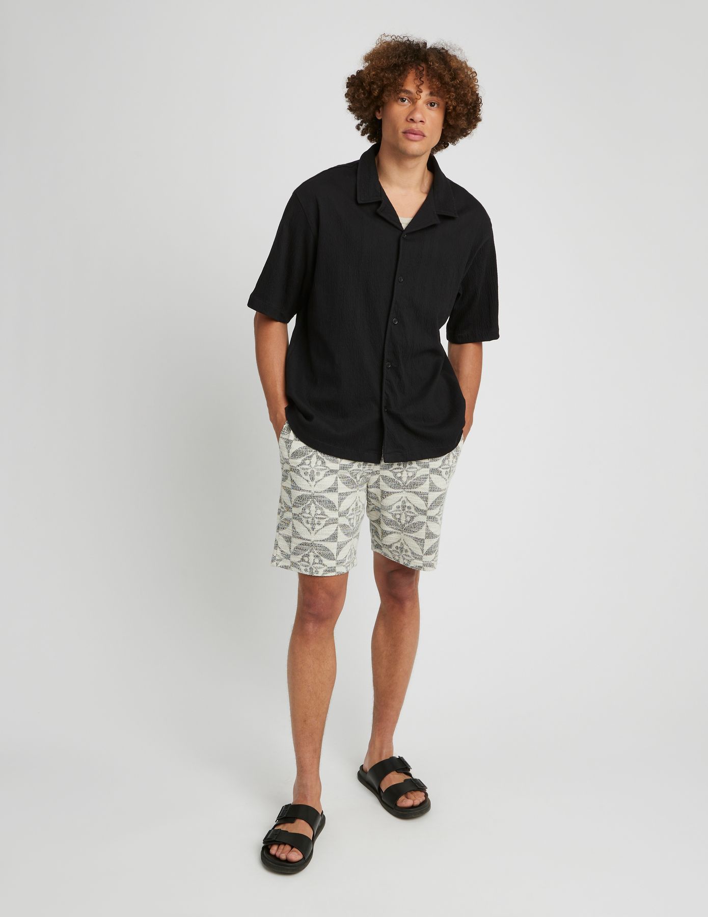 Chemise manches courtes unie