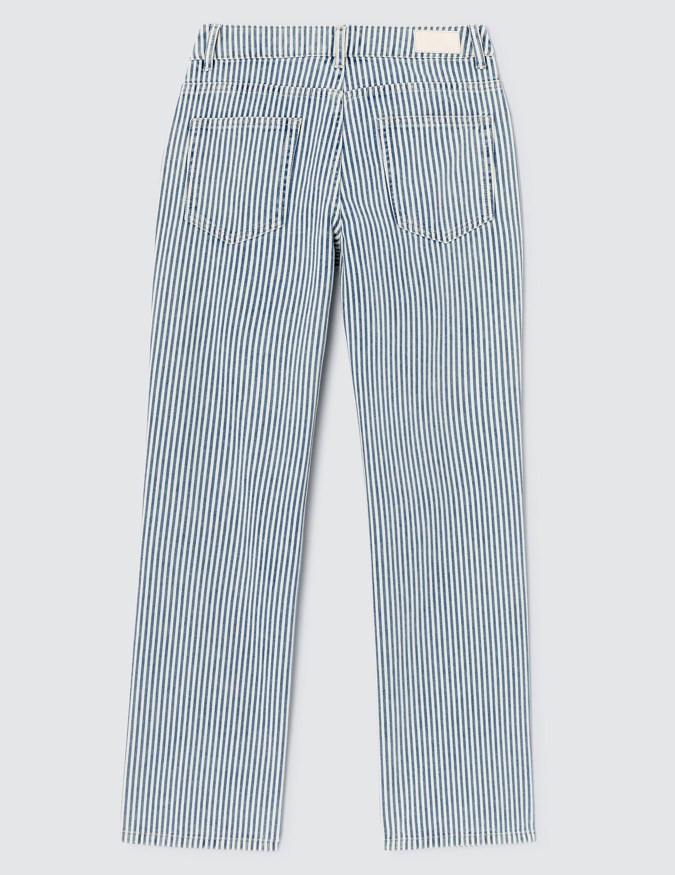 Jean straight rayé