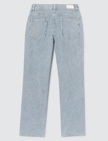 Jean straight rayé